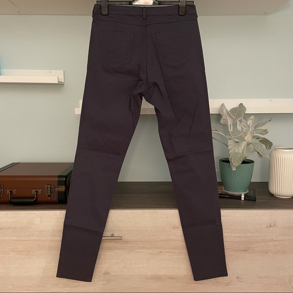 Marks & Spencer Dark Gray Cotton Skinny Pants - Picture 2 of 12
